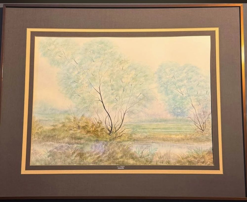 Aquarelle originale signée Guy Ribes, 1978