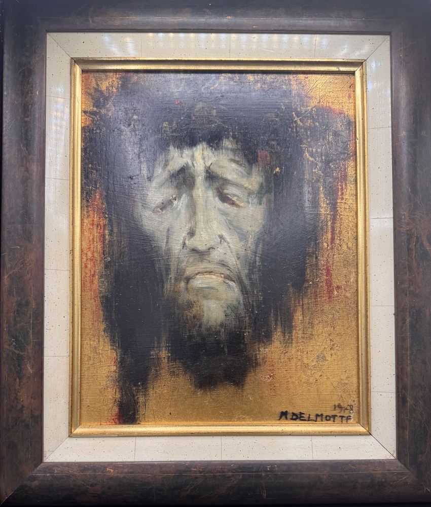 Huile sur panneau de Marcel Delmotte, avec certificat d'authenticité