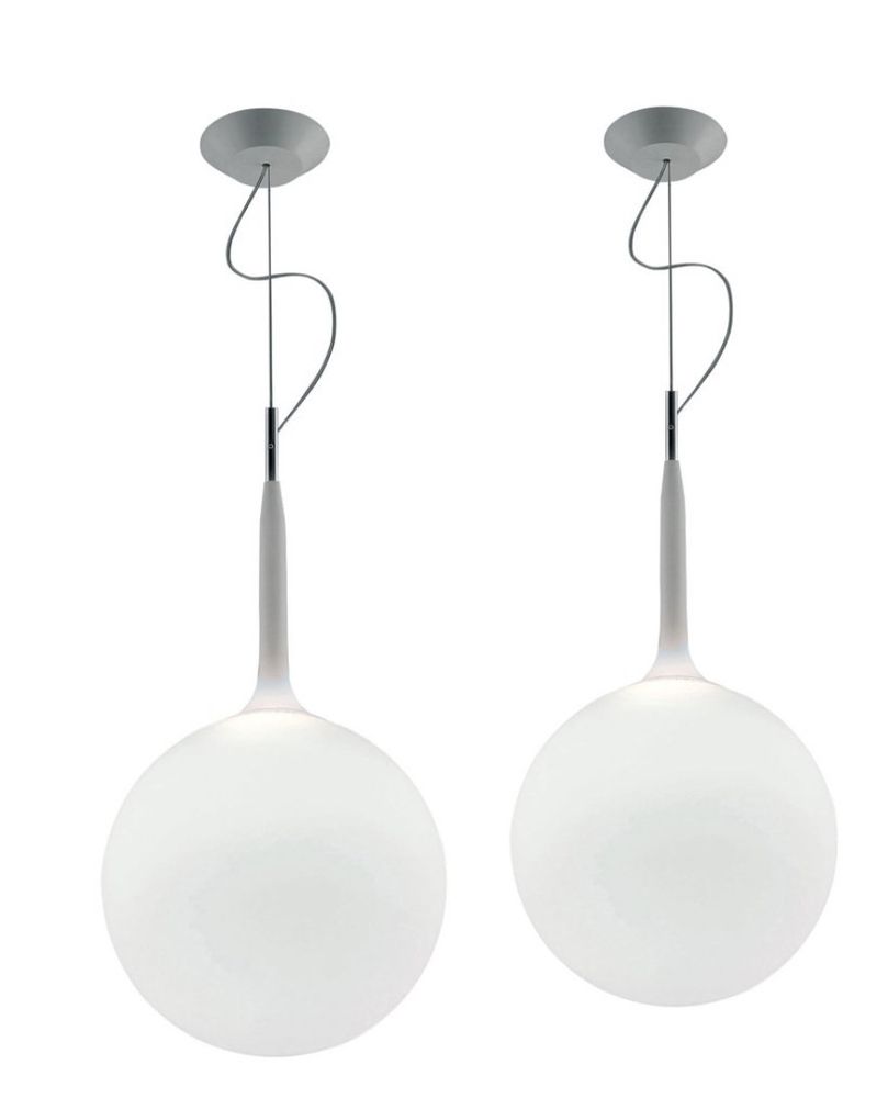 Ensemble de 4 suspensions Castore, Artemide, design Michele De Lucchi