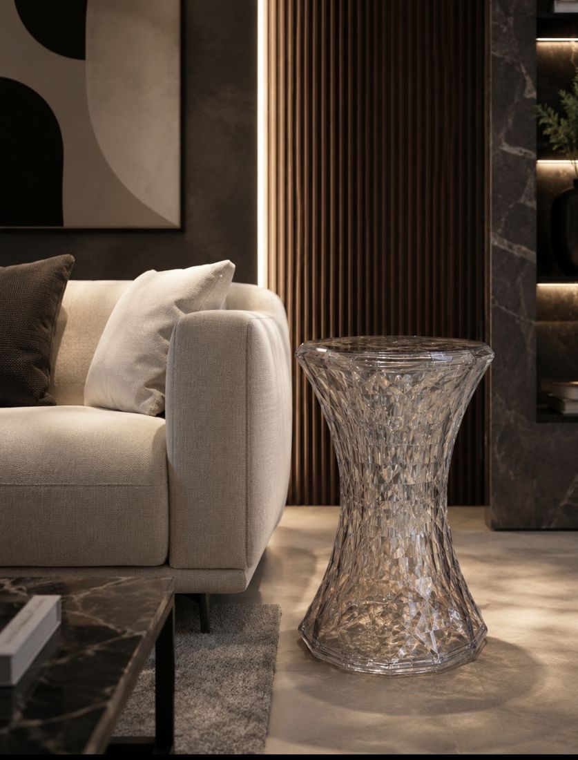 Tabouret Stone en polycarbonate, Kartell, design Marcel Wanders