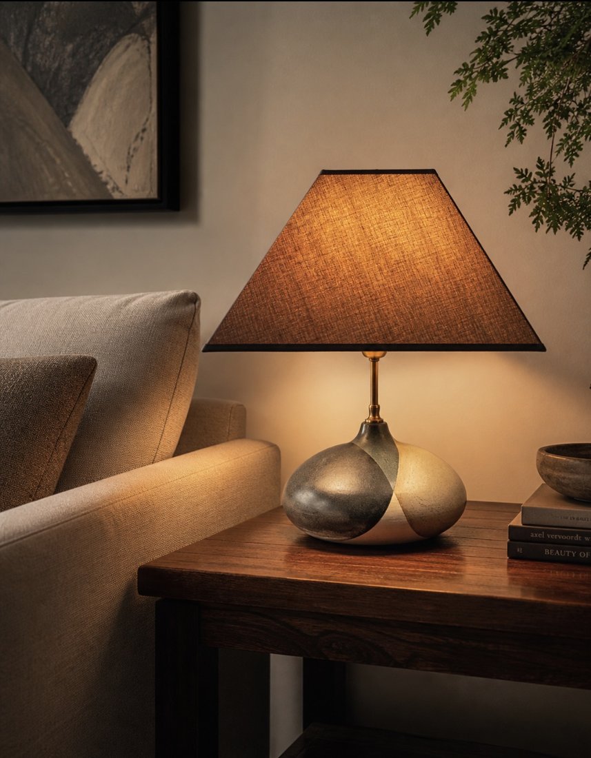 Lampe en céramique scandinave, Axella Keramik, Danemark
